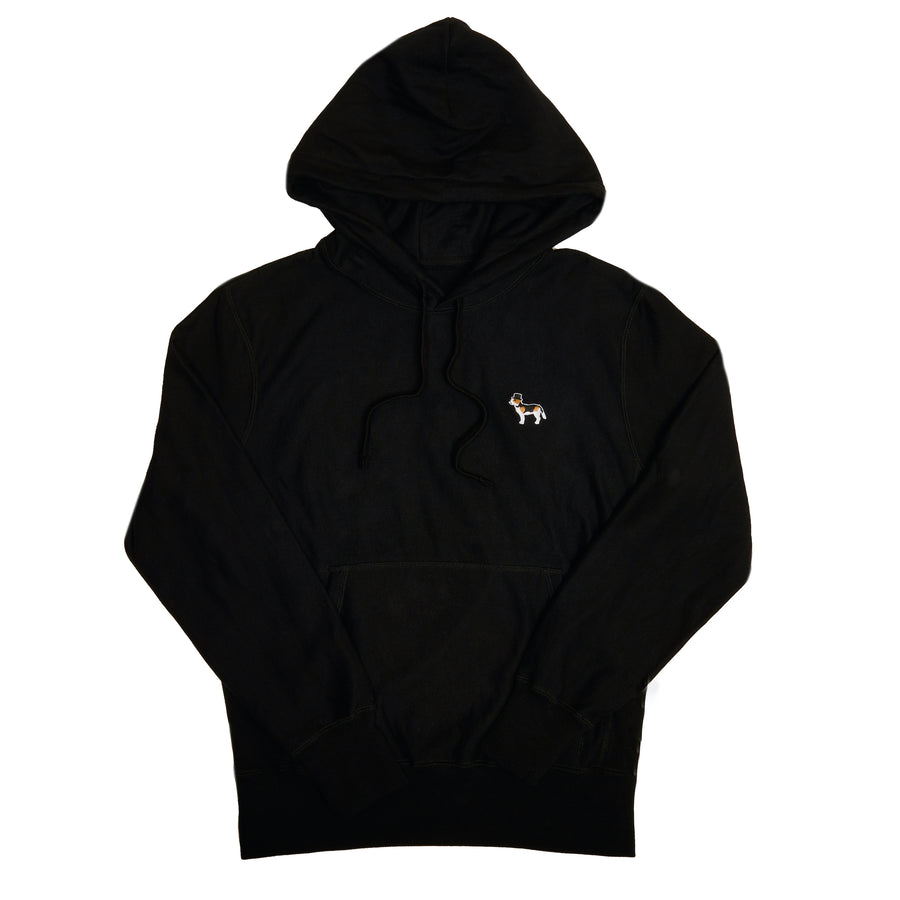 Black fleece hoodie